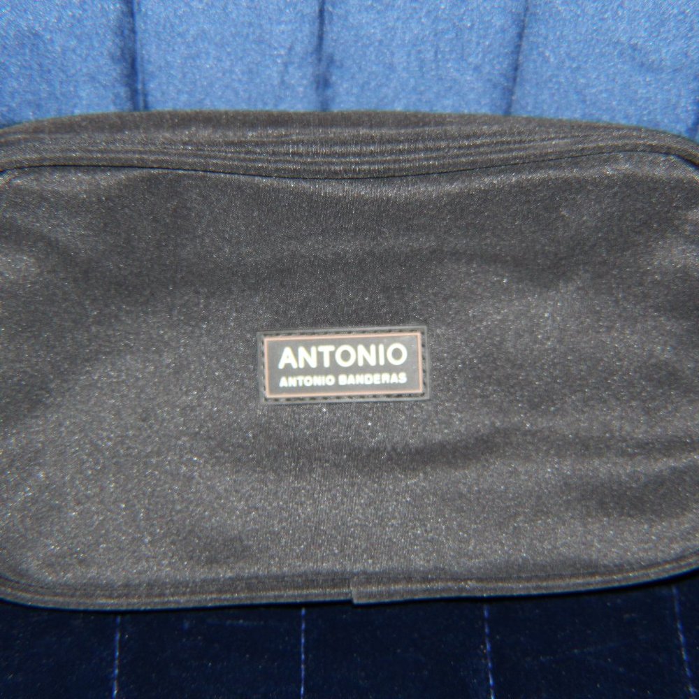 BRAND NEW Antonio Banderas Black Cosmetic Bag